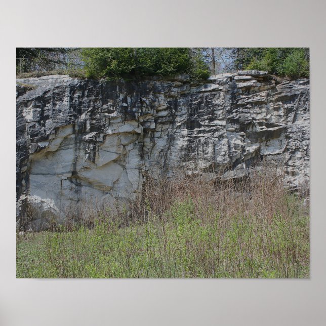Marmorsteinwand an der natürlichen Brücke #2 Natur Poster (Vorne)