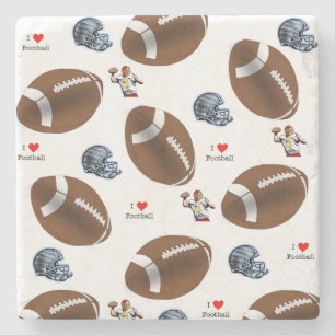 Marmorstone Untersetzer Football