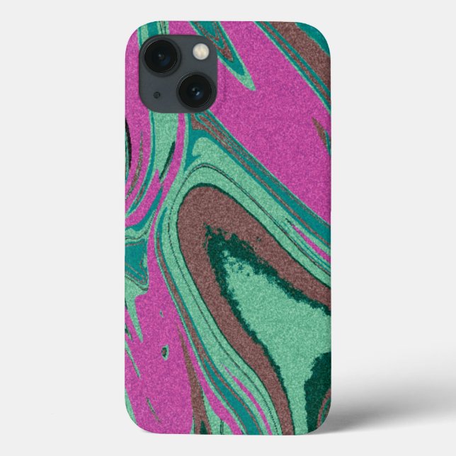 Marmorstruktur Bunt Case-Mate iPhone Hülle (Rückseite)