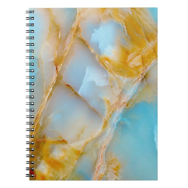 Marmorstruktur, buntes Onyx-Interieur. Notizblock (Vorderseite)
