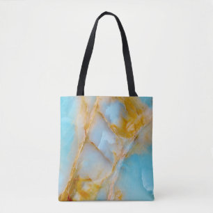Marmorstruktur, buntes Onyx-Interieur. Tasche