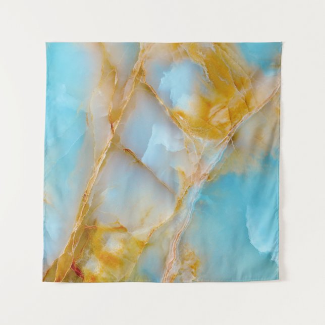Marmorstruktur, buntes Onyx-Interieur. Wandteppich (Vorderseite)