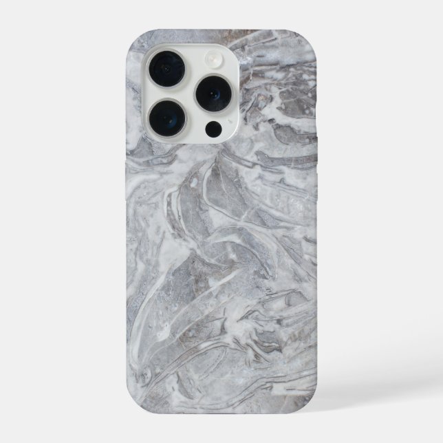Marmorstruktur iPhone 15 Pro Hülle (Rückseite)