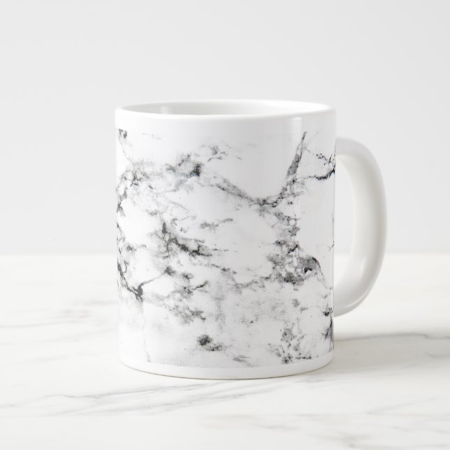 Marmorstruktur Jumbo-Tasse (Vorderseite Rechts)