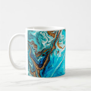 Marmorstruktur. Östliche Technik. Zeitgenössische Kaffeetasse