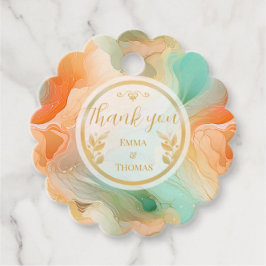 Marmorterrakottmuster Geschenkanhänger