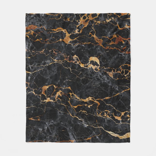 Marmortextur: Elegante Steinfläche. Fleecedecke (Vorderseite)