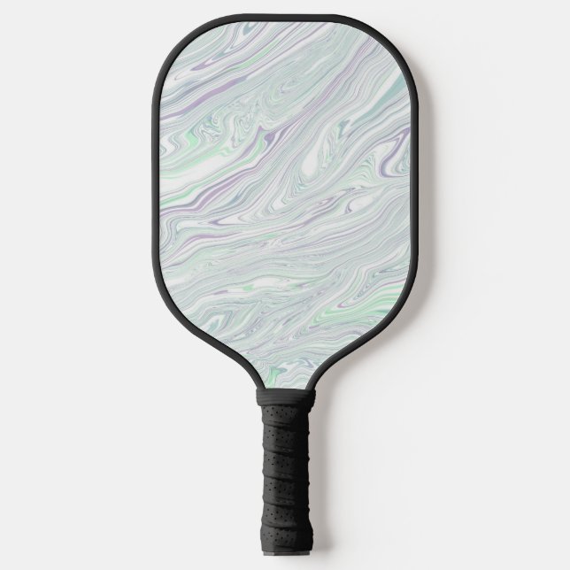 Marmortextur Marmormalerei Muster Desi Pickleball Schläger (Vorderseite)