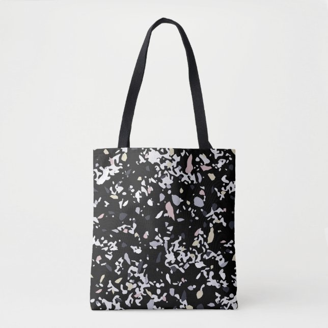 Marmortextur schwarz tasche (Vorderseite)