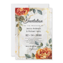 Marmorträume: Orange Rose Elegante Collection