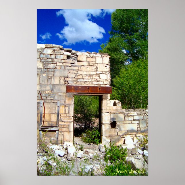 Marmortür Poster (Vorne)