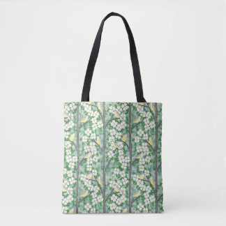 Marmorvireos auf blühendem Dogwood Tasche