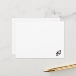 Marmorweiße Schmetterlingskarte Postkarte