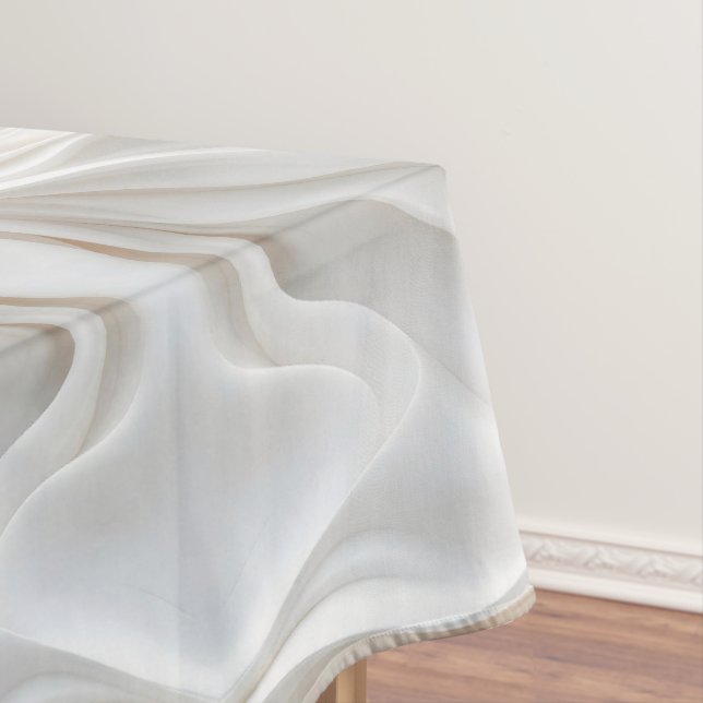 Marmorwelle Elegantes Abstraktes Weiß - modern Tischdecke (Beispiel)