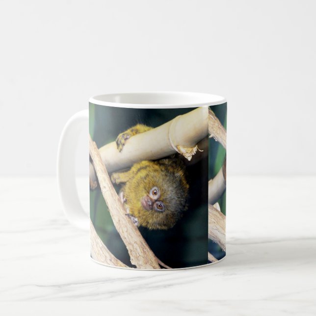 Marmoset Monkey Salut Là, Mug De Café (Devant gauche)