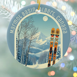 Marmot Basin Alberta Kanada Ski-Souvenir Keramik Ornament