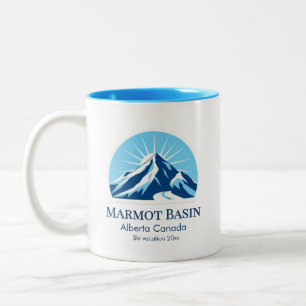 Marmot Basin Alberta Kanada Skigebiet Souvenir Zweifarbige Tasse
