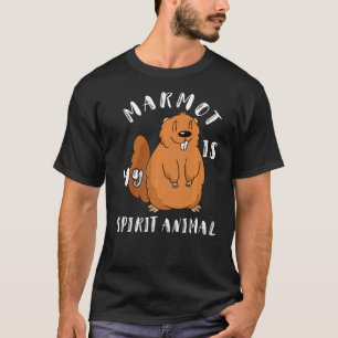 Marmot ist mein Geist Tier Groundhog Woodchuck Rod T-Shirt