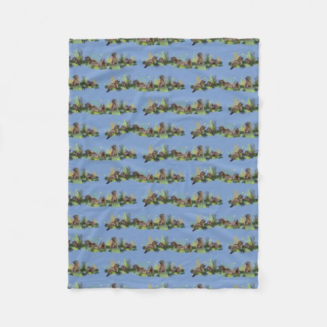 Marmot Meadow Fleece-Decke (Blau) Fleecedecke (Vorderseite)