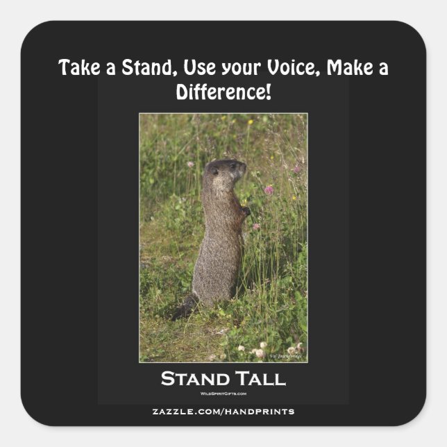 Marmot Motivierend Sticker (Vorderseite)