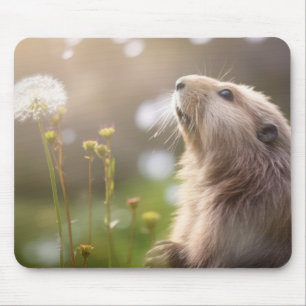 Marmot Wild Animal Tranquil Friedlich Mousepad