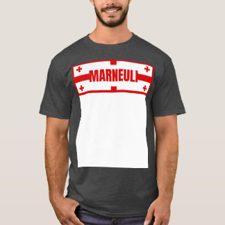 Marneuli City in Georgian Drapeau Design TShirt