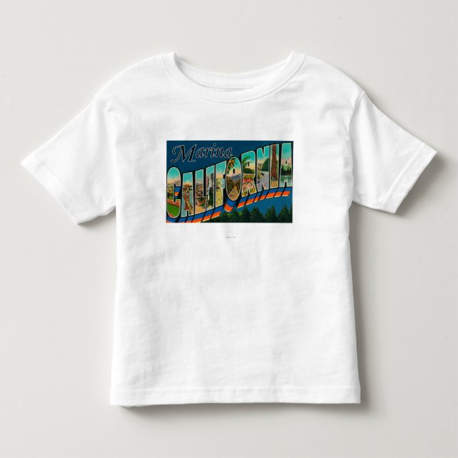 Marnia, Kalifornien - große Buchstabe-Szenen Kleinkind T-shirt (Vorderseite)