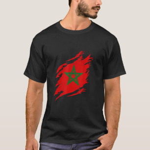 Maroc Flag Maghreb aus dem Herzen T-Shirt