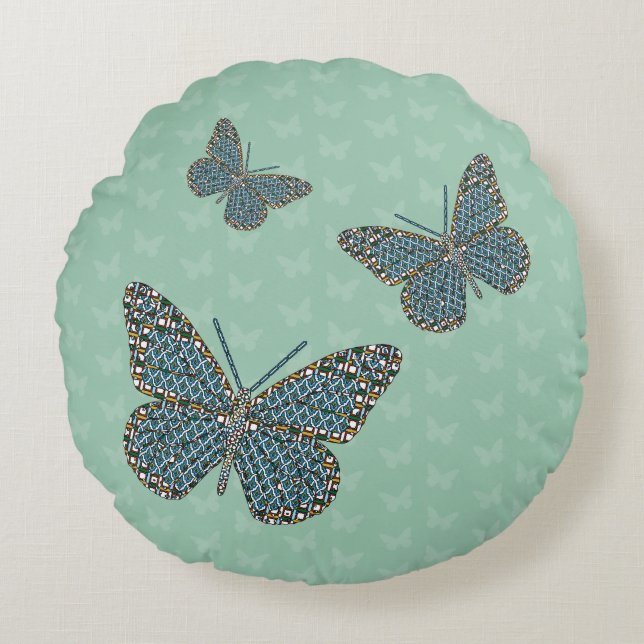 Marocain Monarch Round Coussin (Devant)