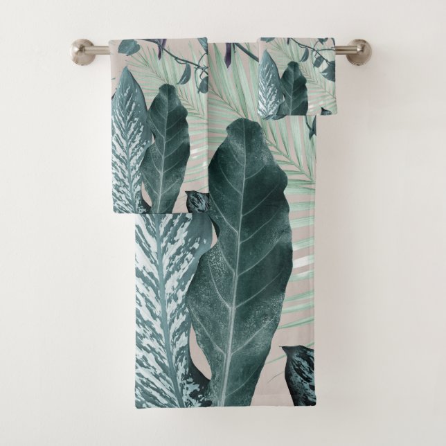 Marocco Tropicale #5 #tropical #decor #art Badhandtuch Set (Insitu)