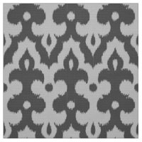 Marokkaner Ikat Damast-Muster, Schatten des Graus