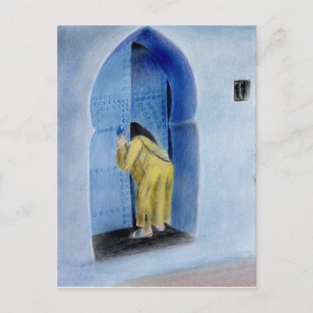 Marokkanerin Postkarte (Vorderseite)