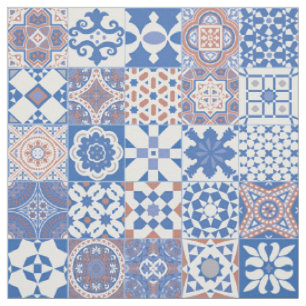 marokkanisch-blau, braun stoff