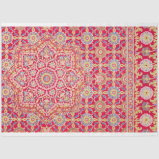 marokkanisch inspiriert Druckdecoupage in Rosa und Seidenpapier