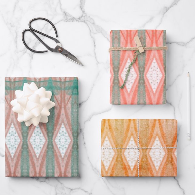 marokkanisch inspiriert Set für Flachpapier Geschenkpapier Set (Vorderseite)