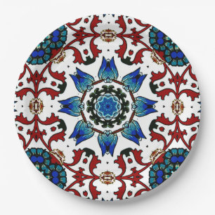 Marokkanisch, mosaik, türkisch, pappteller
