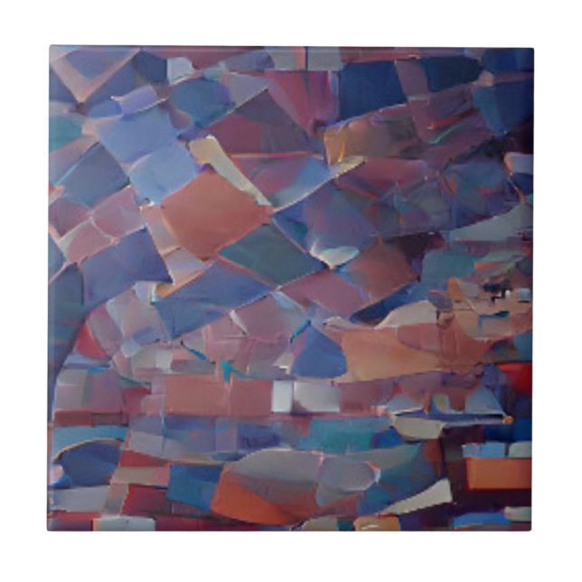 marokkanisch mosaikblau aquamarine bunte Dekoratio Fliese (Vorderseite)