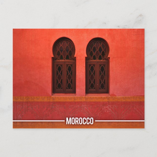 Marokkanische Architektur, Marrakesch Stadt Marokk Postkarte (Vorderseite)