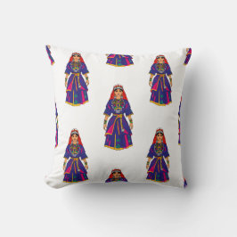 Marokkanische Berberfrau Traditionelles Kleid Kissen