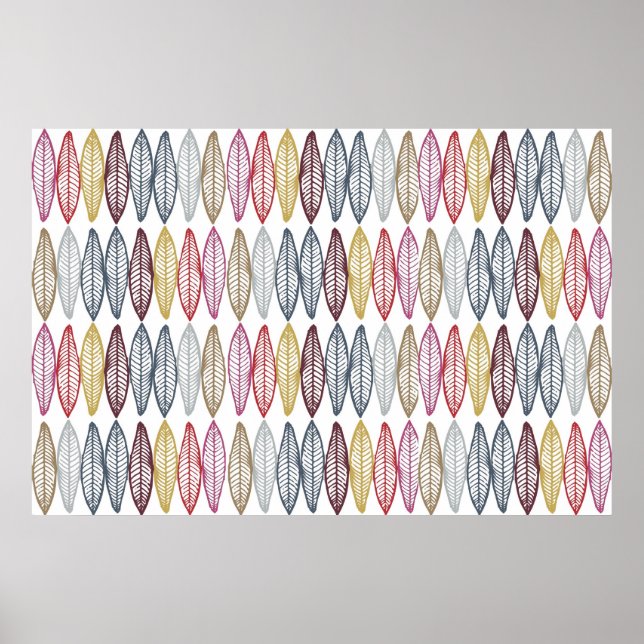 marokkanische Feathers Poster (Vorne)