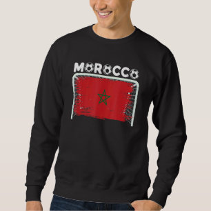 Marokkanische Flagge marokkanisches Fußballteam Ma Sweatshirt