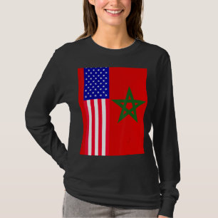 Marokkanische Flagge Marokkos marokkanische Fußbal T-Shirt