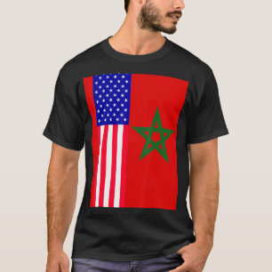 Marokkanische Flagge Marokkos marokkanische Fußbal T-Shirt
