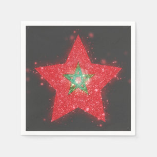 marokkanische Flagge Serviette