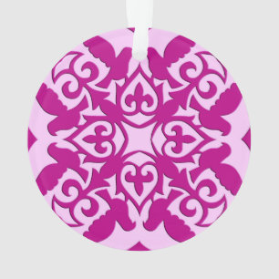 Marokkanische Fliese - Magenta und Pink Ornament