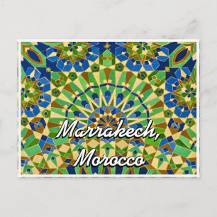 Marokkanische Fliese Postkarte