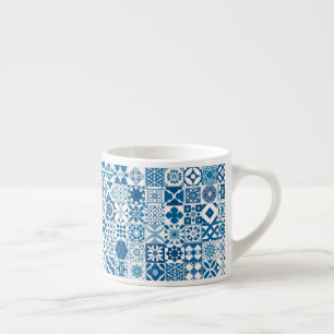 marokkanische Fliesen - blau-weiß Espressotasse