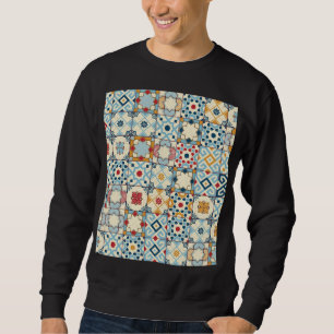 Marokkanische Fliesen, farbenfrohes nahtloses Must Sweatshirt