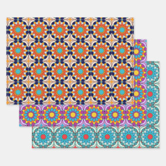 marokkanische Fliesen Geschenkpapier Set