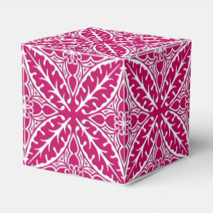 Marokkanische Fliesen - Magenta und Weiß Geschenkschachtel